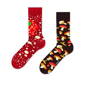 Herrensocken "Pilze", Größe 41-46, bunte Socken mit lustigem Muster