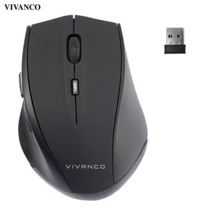 VIVanco™Laser Funkmaus, Silent Click, ergonomisches Design, 5 Tasten