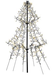LED Lichterbaum Außen LED Weihnachtsbaum Warmweiß Schnellmontage Timer Dimmbar : 135 cm - 600 LED Größe: 135 cm - 600 LED