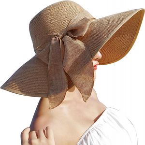 Uni Breite Krempe Stroh Sonnenhut für verstellbaren Strohhut C1-f-khaki