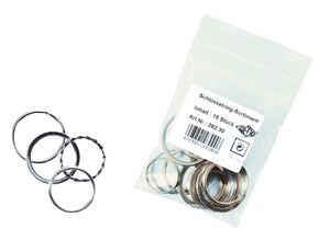 WEDO Metall Schlüsselringe im Beutel je 3 x 25 mm 30 mm und 35 mm 15 Ringe