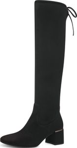 MARCO TOZZI Damen Stiefel Overknee Stretch Karree Blockabsatz 2-25540-41, Größe:40 EU, Farbe:Schwarz