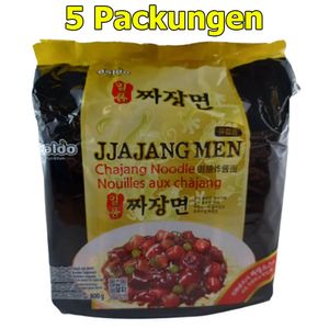 Paldo Jjajang Men Instant Nudeln 5er Pack (5 x 200g)