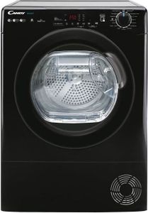 CANDY CSEH10A2DBEBX-47 Smarter Wärmepumpentrockner - 10 Kg - Standardmotor - ++ - Verbunden - Schwarz