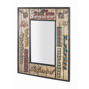 Haku Wandspiegel, vintage - Maße: 52 cm x 3 cm x 70 cm; 89973