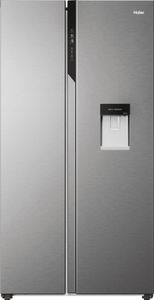 Haier Side by Side Edelstahl 521 L SBS 90 Series 5 Wasserdispenser HSR5918DWMP
