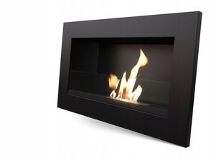 Ladanas - Bioethanol-Kamin - INZETHAARD - Atmosphäre-Kamin INKL. GLASPLATTE - (64,8x37,4cm) - TÜV zertifiziert - L-GF-G