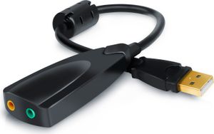Externá zvuková karta Aplic USB, Virtual 7.1 Surround, kompatibilná so systémami Windows 10 a Mac OS X