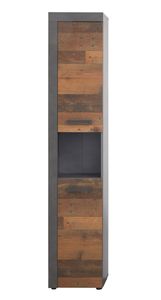 trendteam Koupelnová vysoká skříňka Cancun/Indy Matera Melamin/Staré dřevo Melamin 36 x 184 x 31 cm
