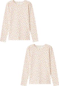 NAME IT Shirt 2er-Set Langarm Slim Fit Kinder Oberteil Größe: 104-116