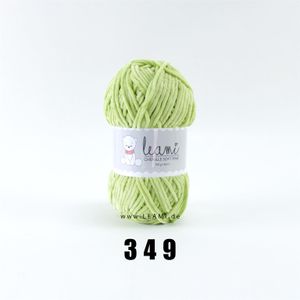 LEAMI Chenille Soft FINE, 349 apple green