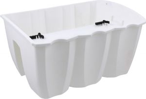 Blumenkasten 40cm Hängetopf Blumentopf Balkontopf Geländertopf DCRO Weiß