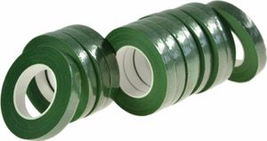 27m Floristikband Floristik-Tape Blumenbindeband Floral Kreppband 12mm, Farbwahl, Farbe:grün