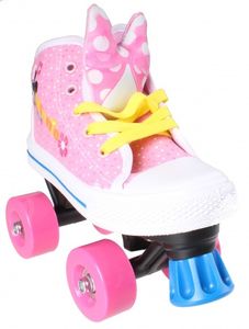 Kolieskové korčule Minnie Mouse Girls Pink/White Veľkosť 28