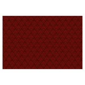 Weinrote Barock Tapete - Roter Französischer Barock - Vliestapete Breit, Größe HxB:190cm x 288cm