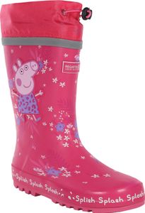 Regatta - Dětské gumáky "Splash", Tropical RG7812 (31 EU) (Pink Fusion)