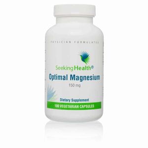 SEEKING HEALTH - Magnesium 150 mg - Nahrungsergänzungsmittel - Gesunde Knochen - Muskeln - Unterstützt das Nervensystem - Hohe Dosierung - Laborgetestet - Leicht verdaulich - 100 pflanzliche Kapseln - Vegetarisch