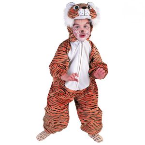 Kinder Tiger Plüschkostüm # Karneval Fasching Tier Kostüm # Gr. 104