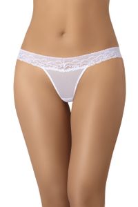 Damen Riemen Panty Spitze y Gitter Leo, Größe:XS, Farbe:Weiß