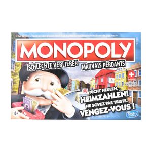 Monopoly Spiel Für schlechte Verlierer Brettspiel Gesellschaftsspiel Familie Kinder Erwachsene - ab 8 Jahren