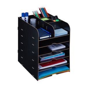 relaxdays Schreibtisch Organizer mit Ablagefächern