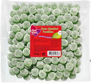 Red Band Euca Menthol Pastillen extrastark und gezuckert 500g