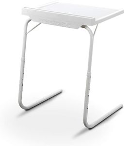 Starlyf Table Express mit Clip LED Lampe | Beistelltisch | Couch-Tisch | Serviertisch | bis zu 25 kg Traglast | 18 Einstellmöglichkeiten | Halterung für Tablet & Smartphone | Das Original aus dem TV