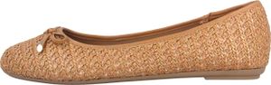Fitters Footwear Lisett Ballerinas in Übergrößen Braun 2BB0882001 Cognac große Damenschuhe, Größe:45