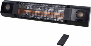 Promiennik ścienny Sunred Sun and Sound 2000 W różowe złoto czarny