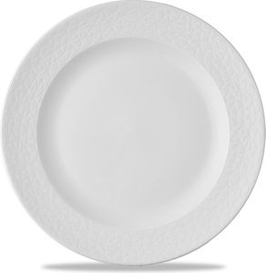 Churchill Alchemy Abstract Flache Teller, 25,4 cm, 12 Stück, weiß, rund