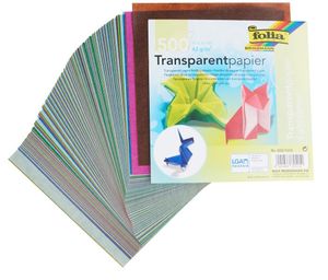 folia Transparentpapier-Faltblätter 150 x 150 mm 42 g/qm 500 Blatt