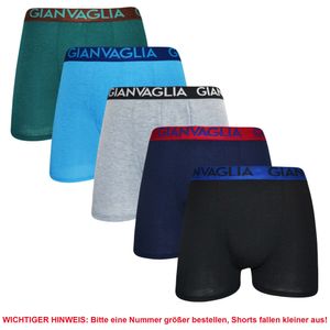 TEXEMP 5er | 10er Pack Herren Boxershorts Baumwolle Unterhose Trunks Boxer Shorts Unterwäsche Underwear | 5er Pack | L