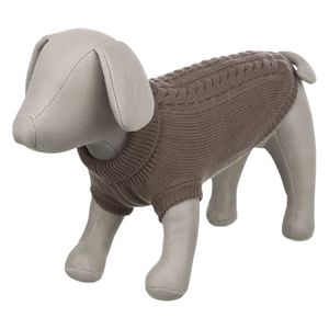 Rückenlänge 30 cm - Trixie Hundepullover - Pullover Kenton - Farbe: Taupe