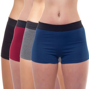 Bongual ® Unterhosen Damen Boxershorts Baumwolle Panty Frauen Unterwäsche 42 multicolor