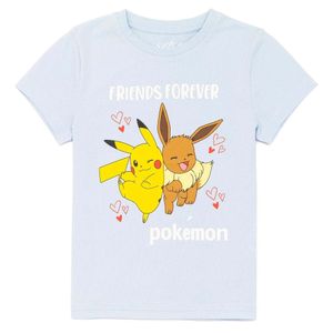 Pokemon - T-Shirt für Mädchen NS6696 (140) (Blau/Gelb/Orange)