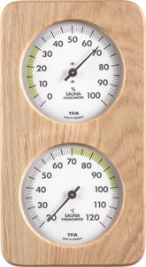 TFA Dostmann 40.1057 Helsinki Sauna Thermometer Hygrometer mit Haar-Synthetik-Werk und massivem Holzrahmen aus Eiche TFA Dostmann 40.1057 Helsinki Sauna Thermometer Hygrometer mit Haar-Synthetik-Werk und massivem Holzrahmen aus Eiche
