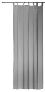 Vorhang grau 140x245 cm transparent Schlaufen Gardine Organza Dekoschal