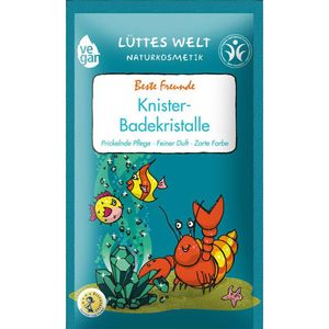 Lüttes Welt Knister-Badekristalle "Beste Freunde", veganer Badezusatz für Kinder - e Naturkosmetik