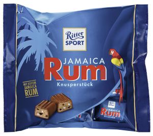 Ritter Sport Rum mit Vollmilch Schokolade und Haselnussfüllung 200g