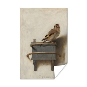 MuchoWow® Poster Der Stieglitz - Carel Fabritius 20x30 cm - Papierdruck