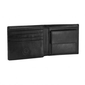 WENGER Herren-Portemonnaie aus Nappa-Leder H 9,5 x B 11 x T 2 cm, Farbe Schwarz