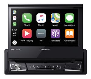 Pioneer AVH-Z7200DAB, Schwarz, 1 DIN, CD, DVD, MOSFET, AAC, FLAC, MP3, WAV, WMA, JPEG