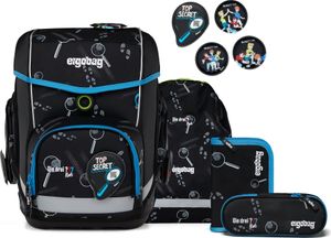 ergobag Schulranzen Drei ??? Kids Cubo Set 5-teilig Bärdektiv schwarz