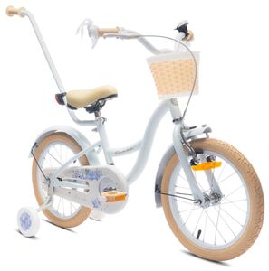 Detský bicykel 16 palcov 4-6 roky Flower bike baby blue Sun Baby