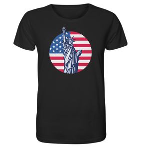 USA - Statue Of Liberty - Organic Shirt – White / L