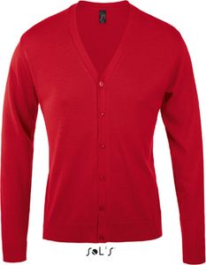 SOLs 90011 | Golden Men V-Neck Knitted Cardigan - Farbe: Red - Größe: L SOLs 90011 | Golden Men V-Neck Knitted Cardigan - Farbe: Red - Größe: L
