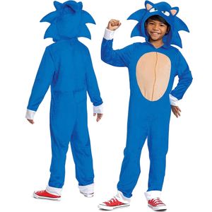Sonic Kostüm, Karnevalskostüm 10-12 Jahre alt