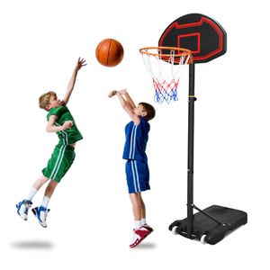 UISEBRT Basketballkorb für Kinder Höhenverstellbar 160–210cm Basketballständer Transportable mit Rollen Basketball-Ständer Basketballanlage