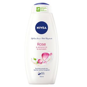 Nivea Rose & Mandelöl Duschgel, 750ml: Feuchtigkeitsspendendes Duschgel mit Rosenöl und Mandelöl - Sanfte Reinigung für geschmeidige Haut