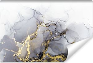 Fototapeta Mramor imitace exkluzivní betonové stěny zlatá Dekorace s 3D efektem 254x184cm